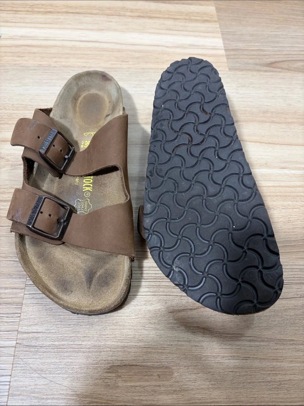 Birkenstock Arizona Mocha Nubuck Leather Sandals EU 41 US 8 Narrow
